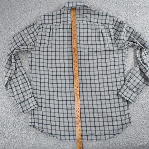 Peter Millar Collection Shirt Mens Extra Large Gray Plaid Winter Soft Twill EUC - Picture 12 of 16